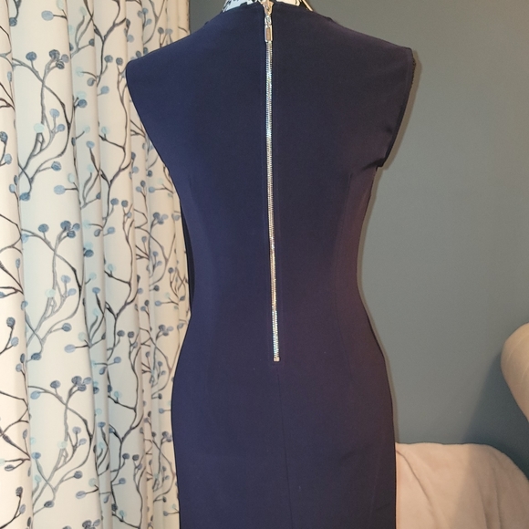 Joseph Ribkoff navy blue dress - Picture 4 of 9